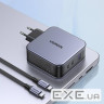Зарядний пристрій Ugreen 3xUSB 140W (2хUSB-C+USB-A) Gan CD289 with C to C Cable 1.5m ( (CD289/90549)