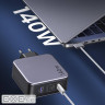 Зарядний пристрій Ugreen 3xUSB 140W (2хUSB-C+USB-A) Gan CD289 with C to C Cable 1.5m ( (CD289/90549)