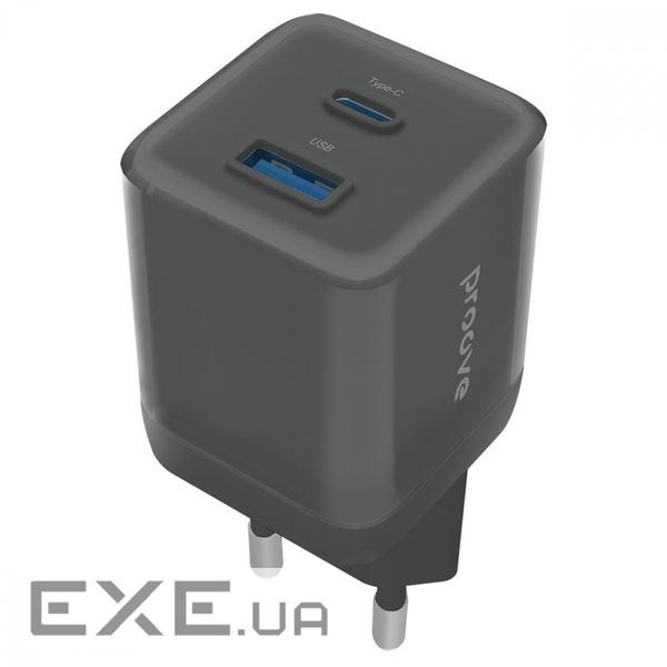 СЗУ Proove Pure GaN Plus 30W (Type-C + USB) black (WCPU30111201)