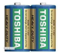 Батарейка TOSHIBA R14 коробка (00152671)