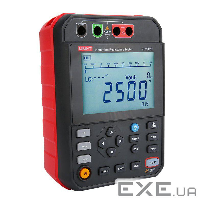 Тестер опору ізоляції (Мегаомметр) UNI-T UT512D