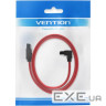 Кабель VENTION SATA кутовий 50см Red (KDDRD)