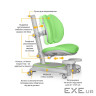 Дитяче крісло Mealux Ortoback Duo Base Green (Y-510 KZ Base)