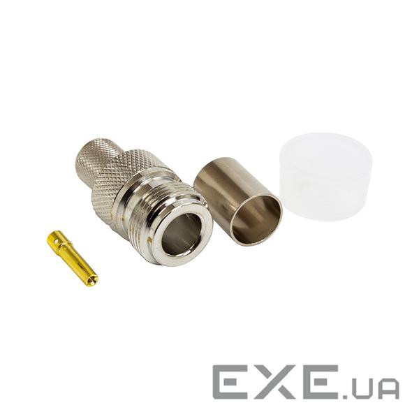 Конектор N-female обжимний роз`єм для кабеля LMR-400 HiSmart (TV991129)