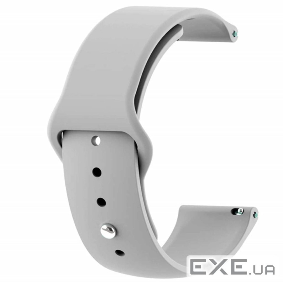 Ремінець до смарт-годинника Armorstandart Silicone Watch Strap 20mm Light Grey (ARM60517)