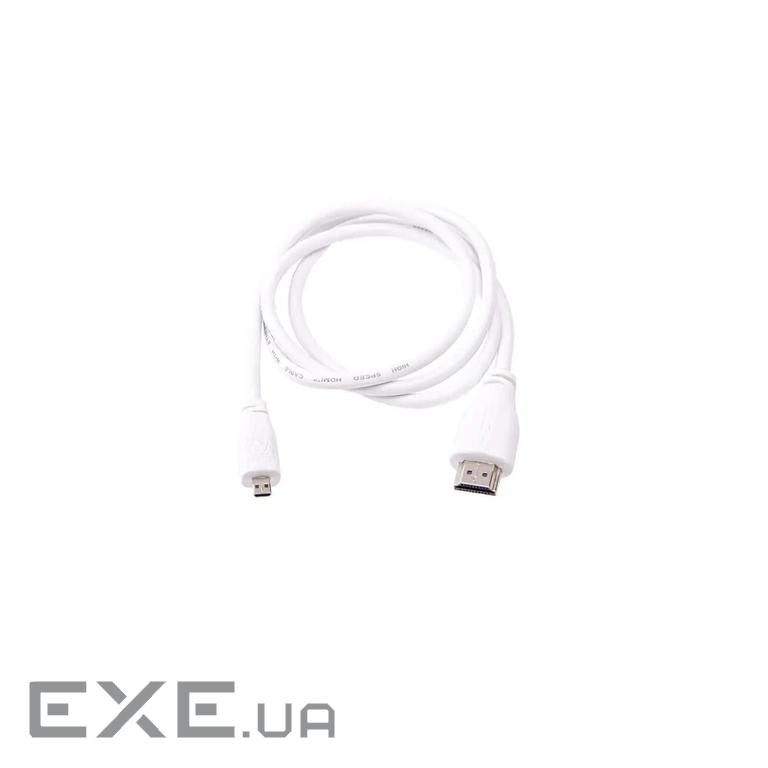 Кабель microHDMI-HDMI для Raspberry Pi 2м офіційний білий (SC0531)
