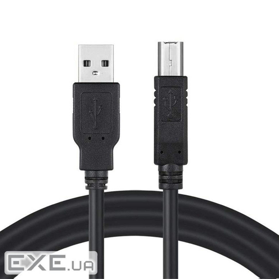 Кабель для принтера USB 2.0 AM/BM 3.0m black ColorWay (CW-CBUB073-BK)