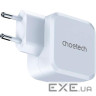 Зарядний пристрій CHOETECH PD8007 USB-C PD GaN Wall Charger White