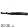 Патч-панель 19" 24xRJ-45 UTP cat.6, 1U, тип 110 Cablexpert (NPP-C624CM-001)