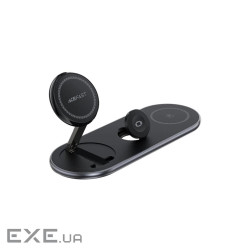 Зарядний пристрій Acefast Wireless QI 3in1 15W E19 Qi2 (6974316283096)