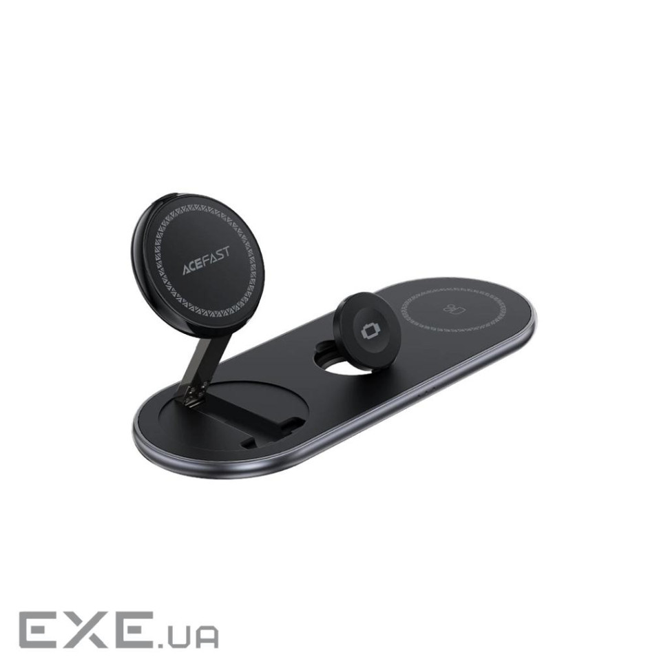 Зарядний пристрій Acefast Wireless QI 3in1 15W E19 Qi2 (6974316283096)