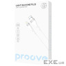 Кабель Proove Light Silicone Plus USB to Lightning 2.4A (1m) white (CCLS12001102)