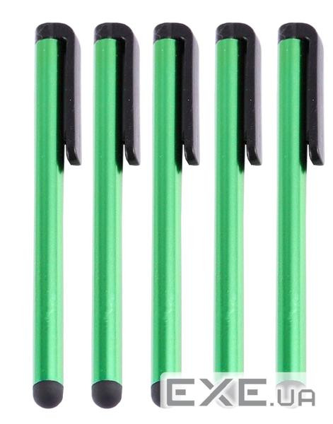 Стилус для ємнісних екранів, зелений (комплект 5 шт.) (S0538x5) CHINA