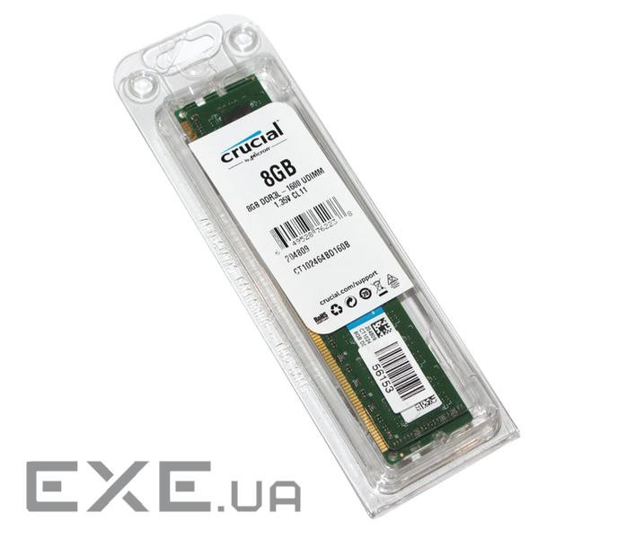 Оперативна пам'ять Crucial 8 GB DDR3L 1600 MHz (CT102464BD160B)