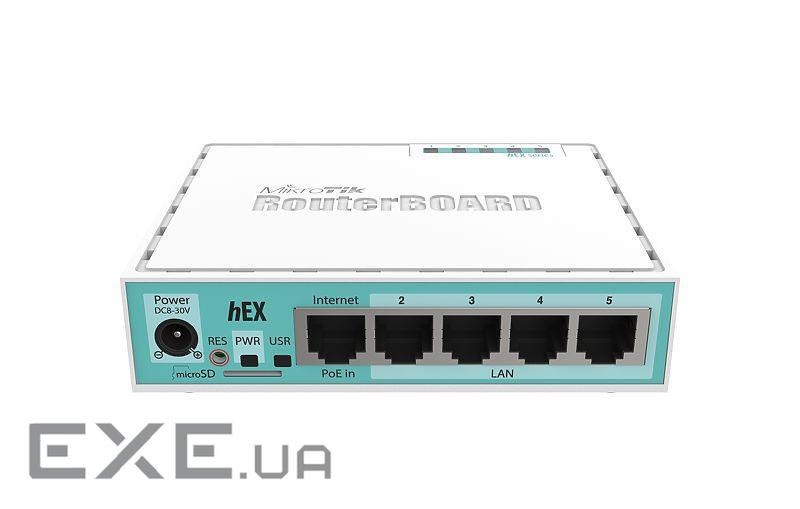 Маршрутизатор Mikrotik hEX (RB750Gr3)