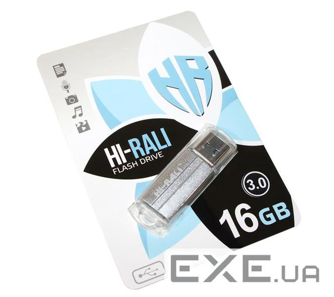 Флеш-накопичувач USB3.0 16GB Hi-Rali Corsair Series Silver (HI-16GB3CORSL)