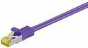 Патч-корд екранований RJ45 SFTP7 0.5m,patch AWG26 D=6.2mm LSOH Gold Cu,фіолетовий (75.09.1582-10) (75.09.1582-10)