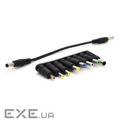 Набір перехідників 8 в 1 під роз&apos,єм 5.5 х 2,1 + кабель 5.5 х 2,1(М-М), (5,5х1,7, (YT-AK / 8+C)