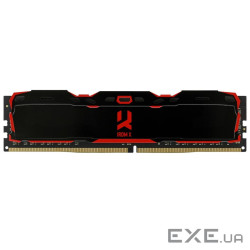 Модуль памяти DDR4 8GB/3200 Goodram Iridium X Black (IR-S3200D464L16SA/8 (IR-S3200D464L16SA/8G_Bulk)