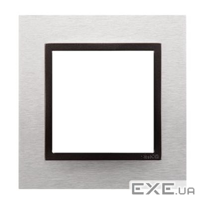 Рамка Premium NATURE 1x, металлическая Inox Yang (DRN1/76)