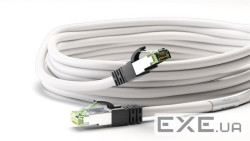 Патч-корд екранований RJ45 SFTP8.1 0.5m,patch AWG24 D=8.2mm LSOH Gold Cu,білий (75.05.5123-10) (75.05.5123-10)