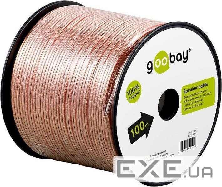 Кабель Goobay аудіо в бухті FreeEnd Audio, 100m 2x1.5mm D=6.0mm 96жил Cu, HQ (75.01.5129-4)