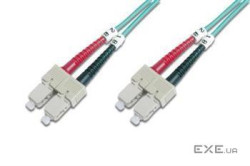 Патч-корд волоконно-оптичний DIGITUS SC/UPC-SC/UPC, 50/125, MM, OM3, duplex, 2м (DK-2522-02/3)
