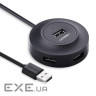 USB Hub Ugreen 4-port 1м USB 2.0 Пасивний, CR106 Чорний (20277)