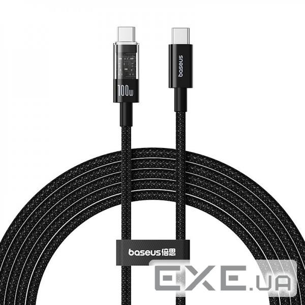 Дата кабель USB-C to USB-C 2.0m 100W (20V/5A) black Baseus (P10373000111-01)