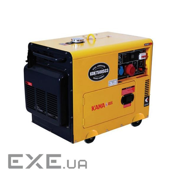Генератор дизельний KDK7500SC3, трифазний 230 / 400V, 50Hz, 6.9KVA, об&apos,єм 14.5л