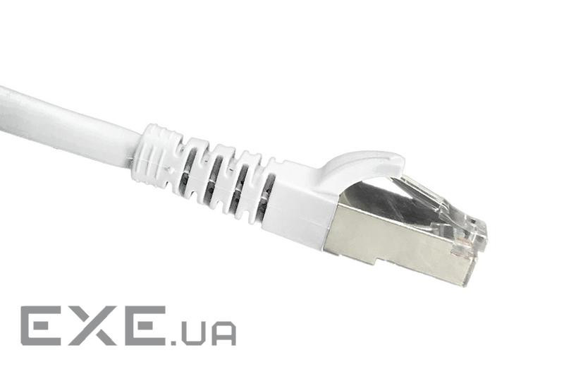 Патч-корд OK-net Кат.6a U / FTP 26AWG Білий 1м (OK-PC5181W)