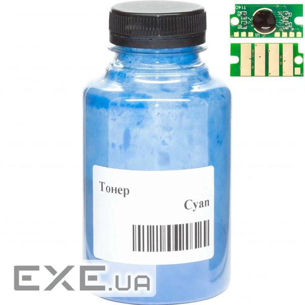 Тонер Xerox Phaser 6510, 130г, Cyan +chip AHK (3203667)