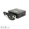 Конвертер Mini, HDMI to AV, ВИХІД 3RCA(мама) на ВХІД HDMI(мама), 720P / 1080P, B (YT-CM-HDMI / AV-B) ), 720P / 1080P, B