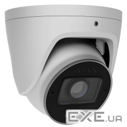 5 Mp IP варіофокальна відеокамера з гібридним підсвічуванням Ajax TurretCam HLVF (5 Mp) White (2.8-1