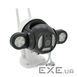 4 Мп Wi-Fi / LAN відеокамера вулична SD / карта PiPo PP-IPC25D4MP40 PTZ 2.8mm ICSee (YT26297) PiPo PP-IPC25D4MP40 PTZ 2.