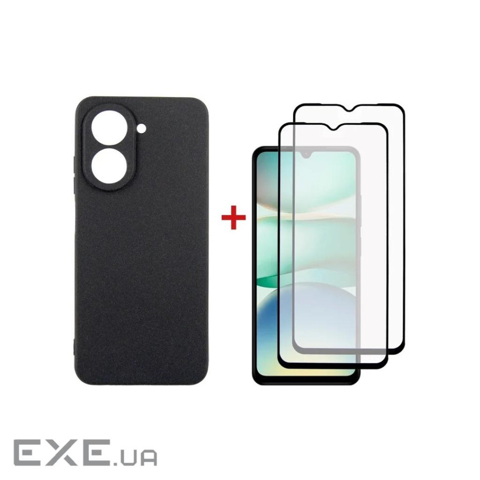 Чохол до мобільного телефона Dengos Xiaomi Redmi A5 Case Soft + 2 Glass (Black) (DG-CTG2P-24)