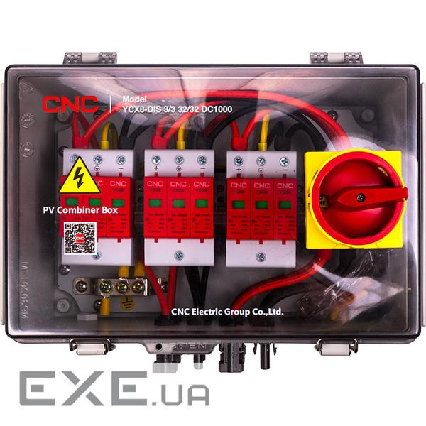 Панель відключення PV CNC 3in-3out YCX8-DIS 3/3 32/32 DC1000 (NV822300) PV CNC 3in-3out YCX8-DIS 3/3 32/32 DC1000 (NV822