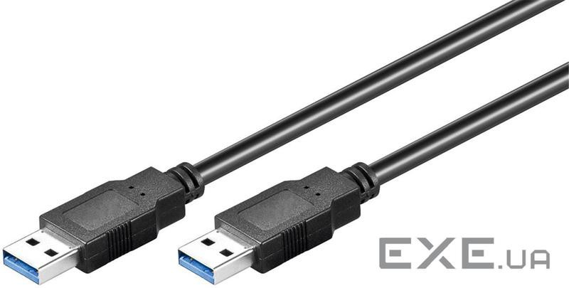 Кабель Goobay USB3.0 A M/M 1.0m, AWG28 3xShielded D=5.5mm Gold Cu (75.09.5717-1)