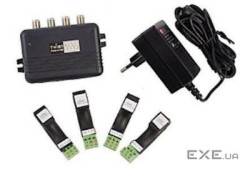 Чотириканальний комплект для організації живлення та передачі відеосигналу Twist-PWA-4-100 (Kit)