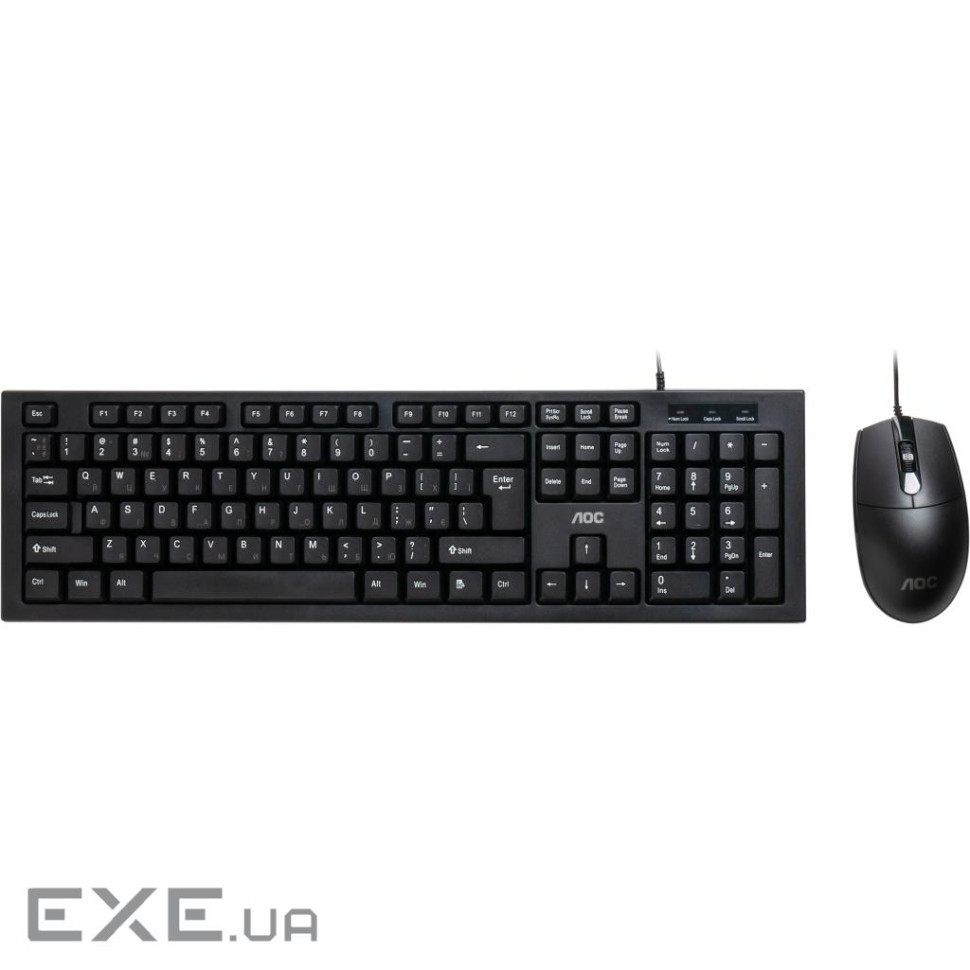 Комплект AOC KM160B USB UA Black (KM160B/97)