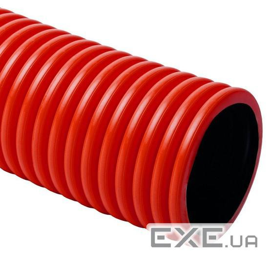 Труба гофрована гнучка двошарова Копофлекс, червона, протяжка, D63мм поліетилен (KF 09063_BA)
