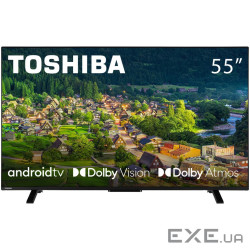 TV 55 Toshiba 55UA2363DG UHD/LED/T2/Android 11/2 x 10W/Dolby Digital/HDMI/Wi-Fi/VESA 200 x 200 M4/Bl