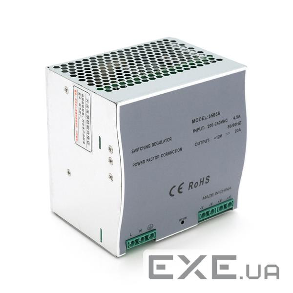 Джерело живлення Ritar RT-240-12 240Вт, 12В, 20А на Din-рейку
