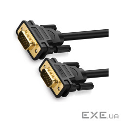 Кабель мультимедійний VGA M to VGA M 1.5m VG101 black Ugreen (11630)