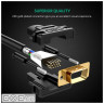 Кабель мультимедійний VGA M to VGA M 1.5m VG101 black Ugreen (11630)