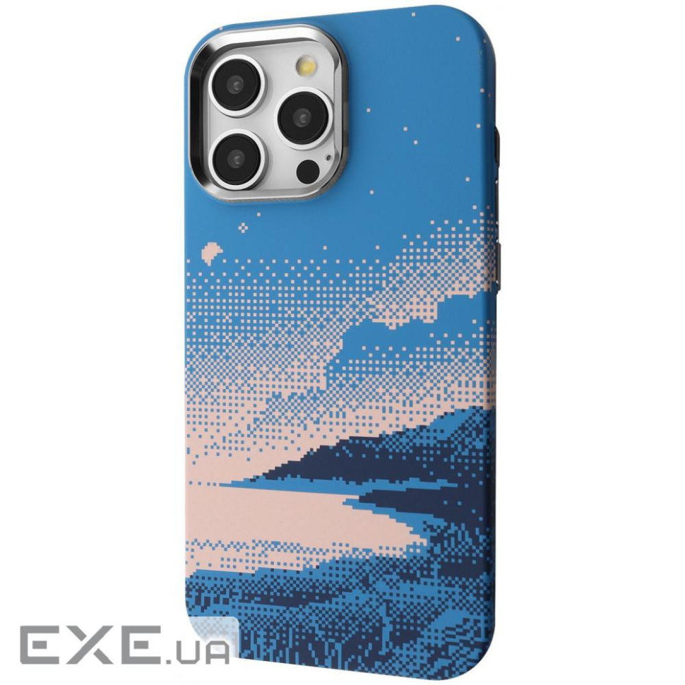 Чехол Proove Pixel Case with Magnetic Ring iPhone 15 Pro blue river (PCPXIP15P0C3)