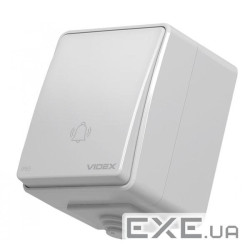 Кнопка дзвінка Videx VIDEX BINERA IP65 Кнопка звонка серая (VF-BNW11DB-G) (VF-BNW11DB-G)