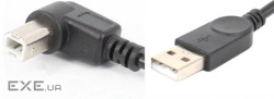 Кабель для принтера USB 2.0 AM/BM 1.0m 90 right Value (S0672)