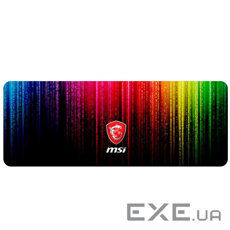 Коврик 300*600 тканинний MSI з боковою прошивкою, товщина 2 мм, RGB, Пакет (MSI233)