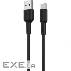 Кабель BOROFONE BX30 Silicone Charging Data Cable for USB-C 1м Black (BX30CB)